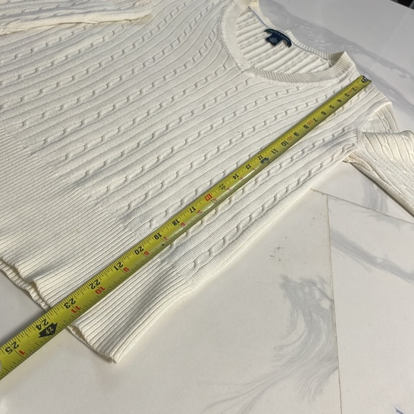 Tommy Hilfiger Flag Sleeve White Long-sleeve Top - Picture 8 of 11